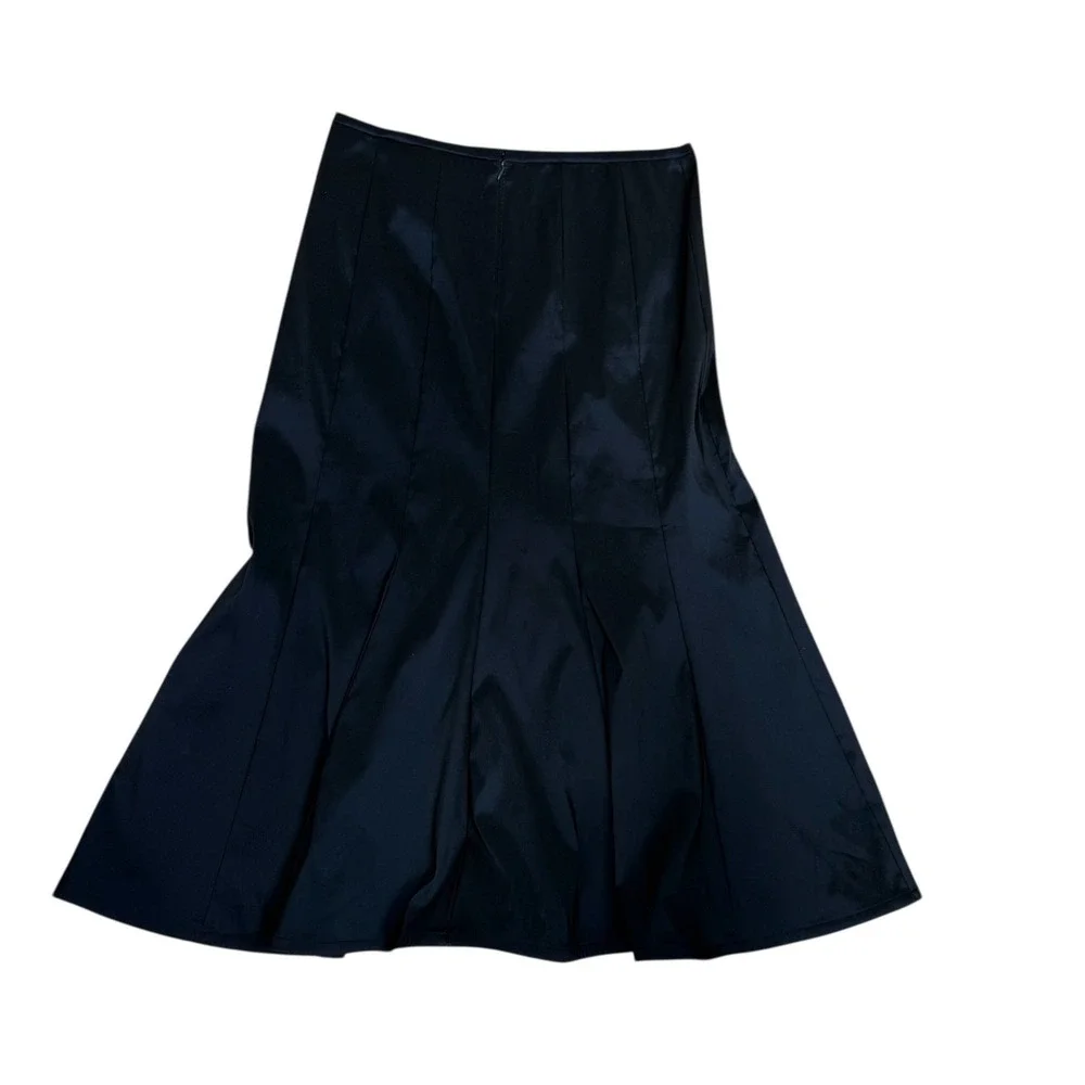 Tadashi Skirt Womens Size 16 Navy Blue Formal Full Length Trumpet Skirt